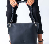 Joy L Black Contrast Stitch