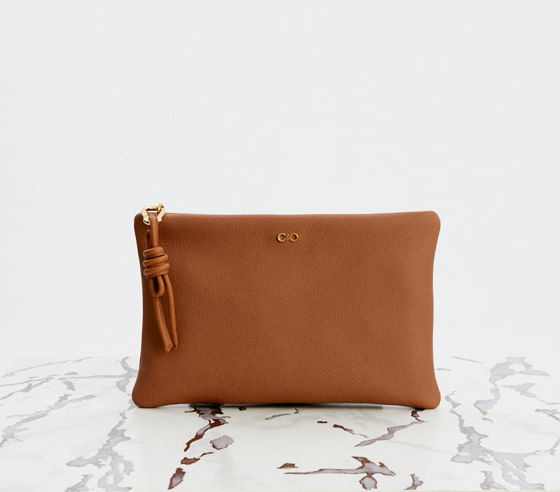 Icon Clutch Caramel