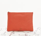 Jennie Clutch Coral Red