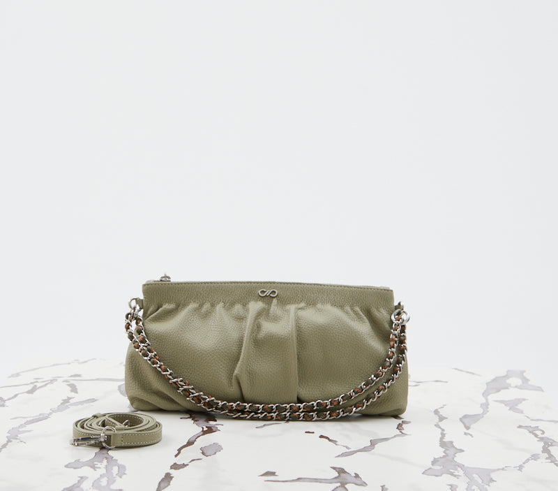 Mia Clutch Milky Green